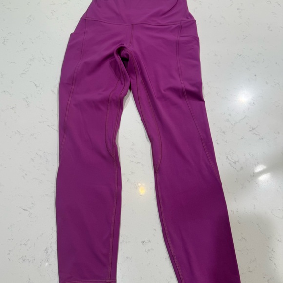 Lululemon Align High-Rise 25” with Pockets Vivid Plum Double-Lined Leggings - Picture 12 of 14